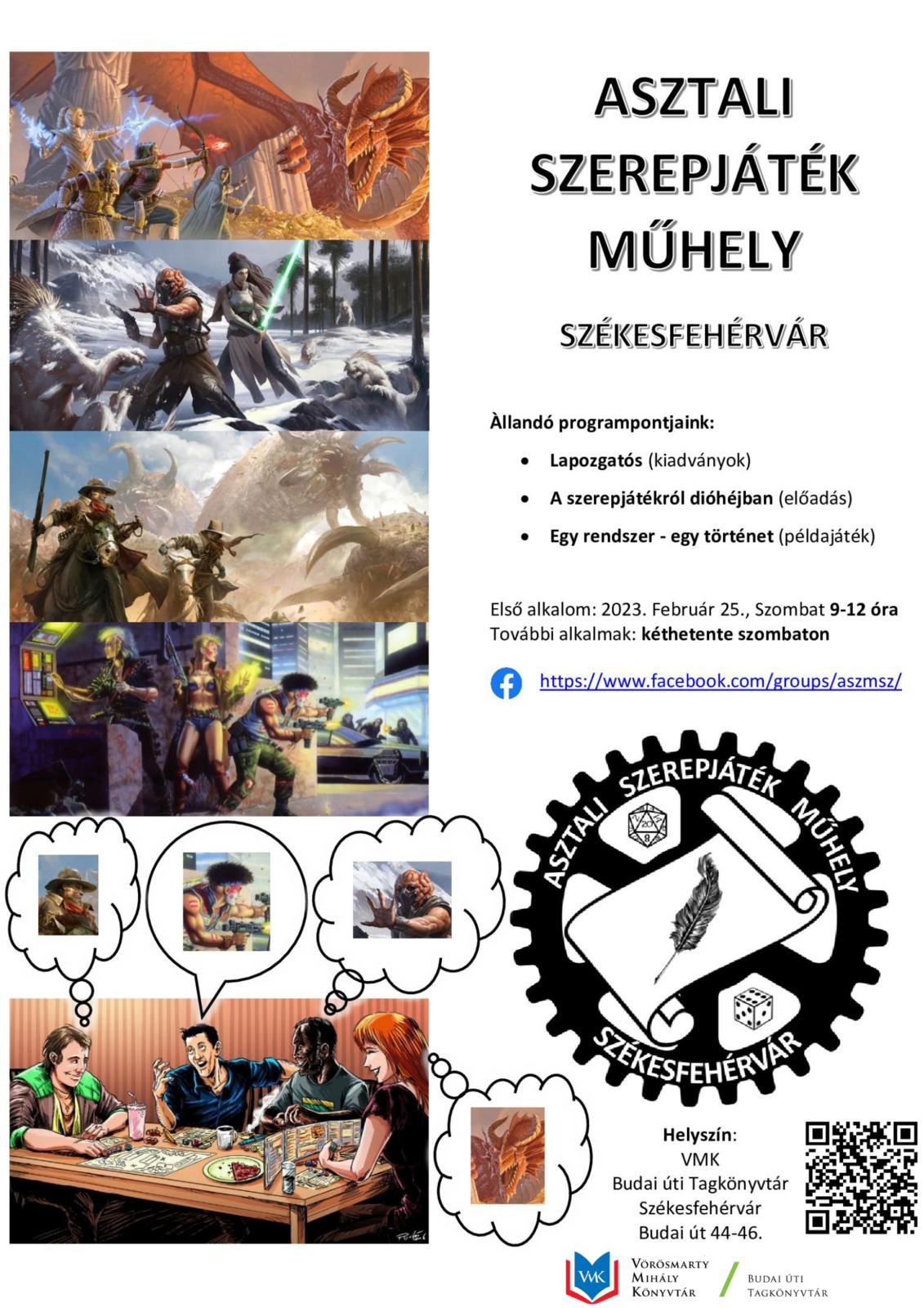 Az asztali szerepjátékok világa is elérhető a Vörösmarty Mihály Könyvtárban